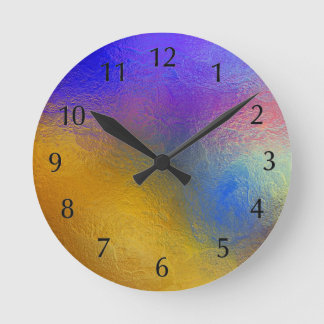 Horloge Ronde Vitre tendu, fenêtre brillante transparente et col