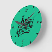 Horloge Ronde Vivez dans l'instant (Angle)