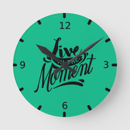 Horloge Ronde Vivez dans l'instant (Recto)