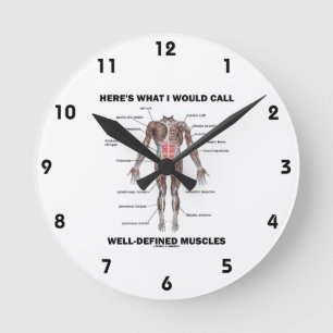 Horloge Ronde Voici ce que j'appellerais les muscles bien