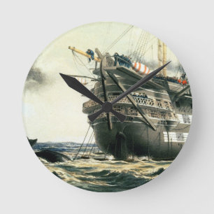 Horloge Ronde voie HMP Agamemnon étendant le câble atlantique