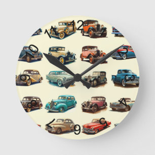 Horloge Ronde Voitures