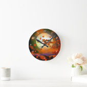 Horloge Ronde Vol Halloween Witch (Maison)