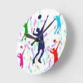 HORLOGE RONDE VOLLEYBALL (Angle)