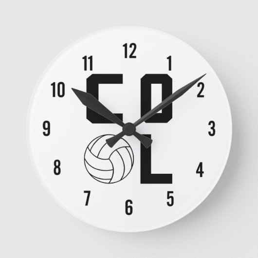 Horloge Ronde Volleyball cool (Recto)