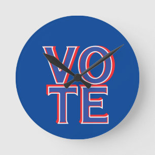 Horloge Ronde Vote Campagne politique Marchandises