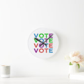Horloge Ronde VOTE en multicolore (Maison)