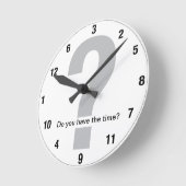 Horloge Ronde Vous avez le temps ? (Angle)