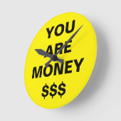 Horloge Ronde Vous Êtes Inspirant En Argent (Angle)