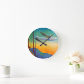 Horloge Ronde Voyage transpacifique vintage (Maison)