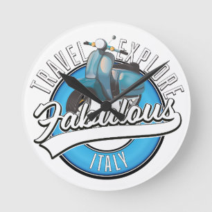 Horloge Ronde Voyager Explorez Fabulous Italie