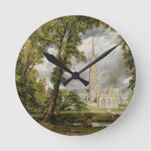 Horloge Ronde Vue de John Constable   de cathédrale de Salisbur