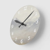 Horloge Ronde Vue de la vallée d'Ulten - Peinture intemporelle (Angle)