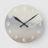 Horloge Ronde Vue de la vallée d'Ulten - Peinture intemporelle (Recto)