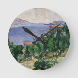 Horloge Ronde Vue de Paul Cezanne de bâti Marseilleveyre et d