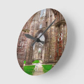 Horloge Ronde Vue intérieure de l'ancienne abbaye de Tintern Pay (Angle)