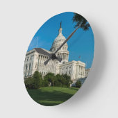 Horloge Ronde Vue occidentale de bâtiment de capitol (Angle)