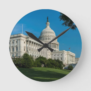 Horloge Ronde Vue occidentale de bâtiment de capitol