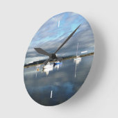 HORLOGE RONDE VUES DU PAYS DE GALLES (Angle)