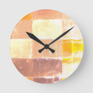 Horloge Ronde Vwndretti Couleurs Jaunes Douces