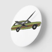 Horloge Ronde wagon de station de métro (Angle)