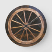 Horloge Ronde Wagon Wheel Clock (Recto)