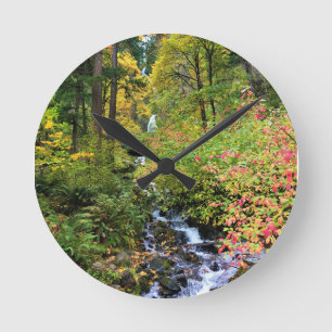 Horloge Ronde Wahkeena Falls, gorge de Columbia, Oregon