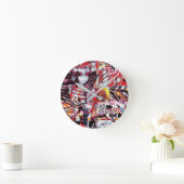 Horloge Ronde Wall Clock – Fragmented Pulse (Maison)