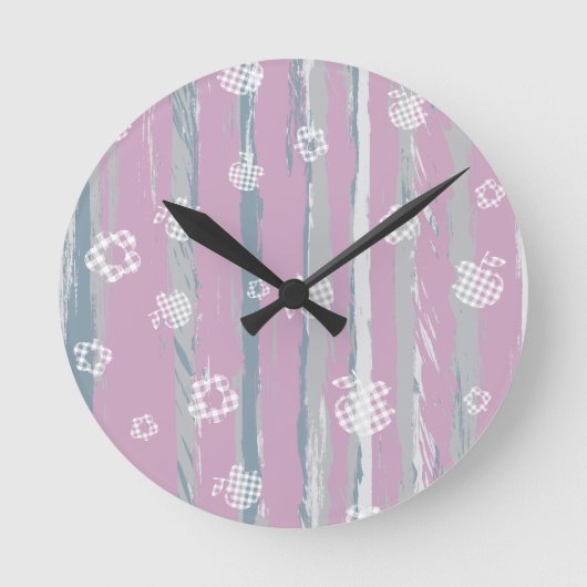 Horloge Ronde Wall Clock – Gingham Orchard (Recto)