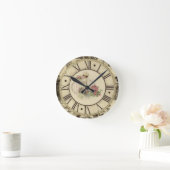 Horloge Ronde Wall Clock/Roses (Maison)