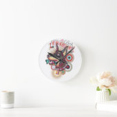 Horloge Ronde Wall Clock – Urban Loyalty Doberman Pop-Art Design (Maison)