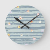 Horloge Ronde Wall Clock – Whimsy Faces (Recto)