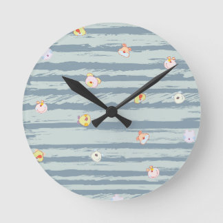 Horloge Ronde Wall Clock – Whimsy Faces