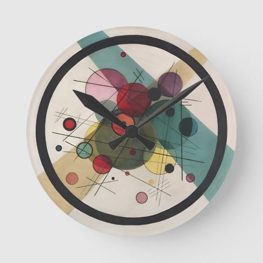 Horloge Ronde Wassily Kandinsky Cercles Dans Un Cercle (Recto)