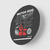 Horloge Ronde Watch Dogs Throw Pillow  (Angle)