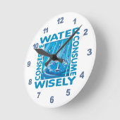 Horloge Ronde Water Conservation (Angle)