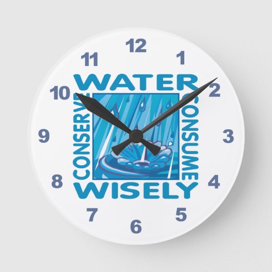 Horloge Ronde Water Conservation (Recto)