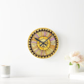 Horloge Ronde Watercolor et Sunshine (Maison)