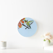 Horloge Ronde Watercolor Hummingbird (Maison)