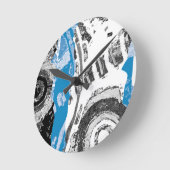 Horloge Ronde Wave Mechanism – Custom Wall Clock (10.75", Round (Angle)