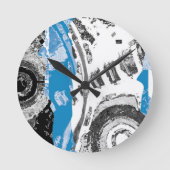 Horloge Ronde Wave Mechanism – Custom Wall Clock (10.75", Round (Recto)