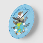 Horloge Ronde We Bare Bears - Adventure Await (Angle)
