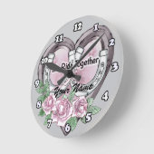 Horloge Ronde we ride together clock (Angle)
