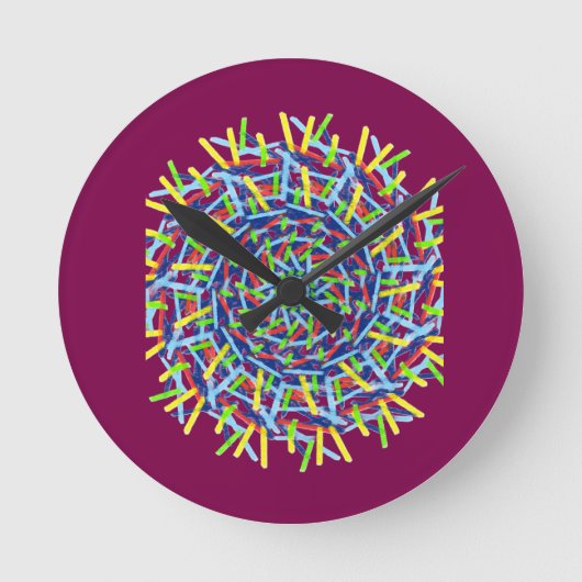 Horloge Ronde Weird Wall Clock (Recto)