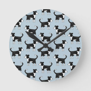 Horloge Ronde Welsh Border Collie Sheep Dog