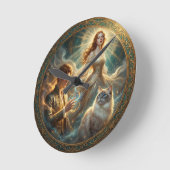 Horloge Ronde What If Your Pet Was Human? (Angle)