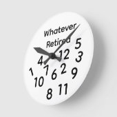 Horloge Ronde Whatever Retired (Angle)