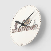 Horloge Ronde Where the Wild Things Are Characters on Logo (Angle)