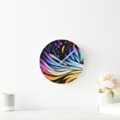 Horloge Ronde Whimsical Art on an 8"  (Maison)