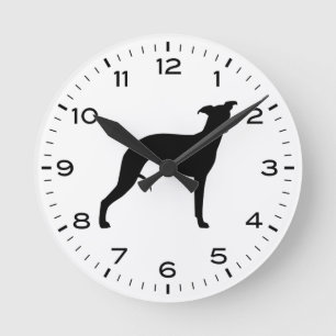 Horloge Ronde Whippet Dog Breed